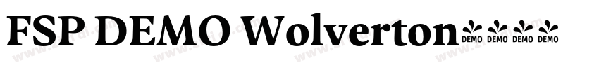 FSP DEMO Wolverton字体转换 FSP DEMO Wolverton字体转换